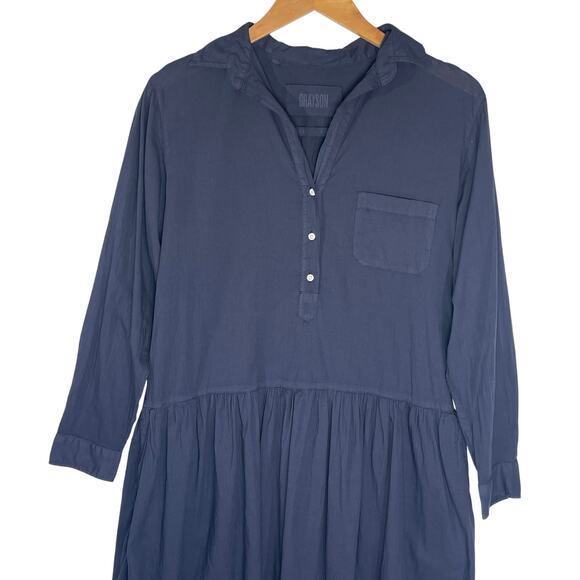 Frank & Eileen Navy Midi Dress - Picture 3 of 7